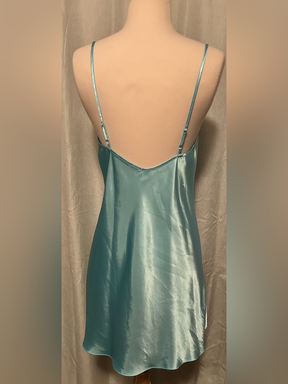 Jones New York Embroidered Robe & Slip Set - Teal - Picture 6 of 10